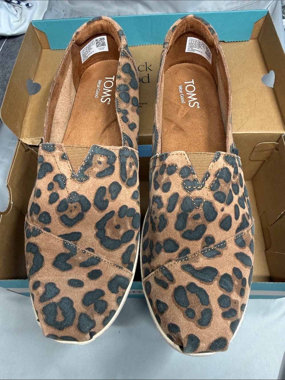 TOMS Alpargata Plus Brown Sugar Leopard Suede Women’s Slip-On